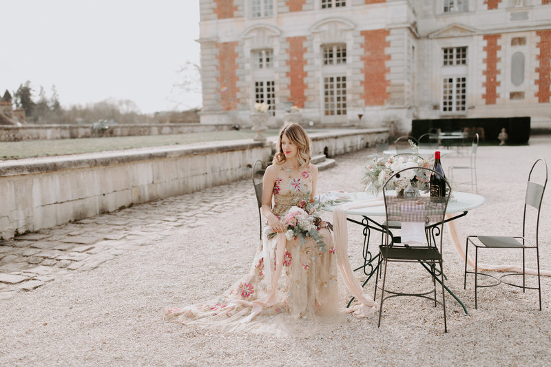 Paris France Wedding Stylized Shoot | Parisian Style Eiffel Tower Chateau Wedding – Paris France | Tin Sparrow Events + Alex Lasota Photography