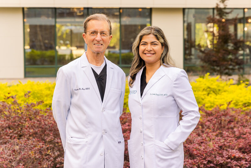 Natural light Professional headshots of Atlanta dentist office members by brand photographer Laure photography