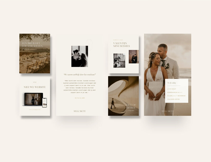 Elegante Instagram templates voor fotografen