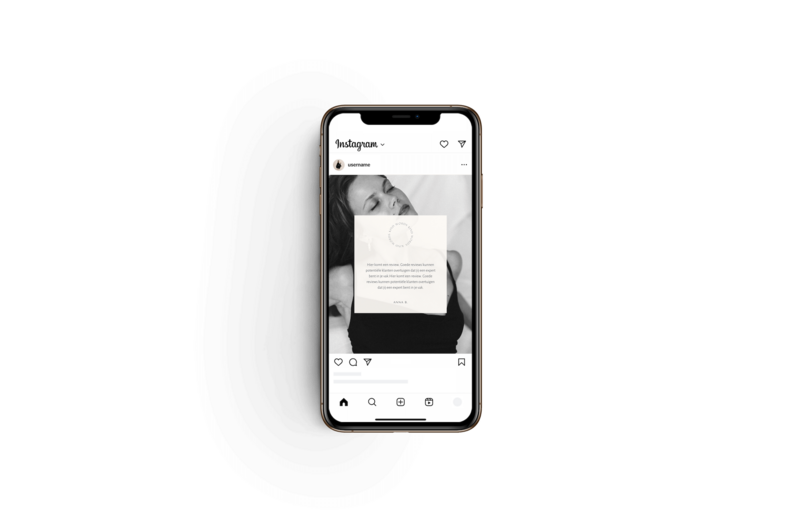 Minimalistische Instagram post templates
