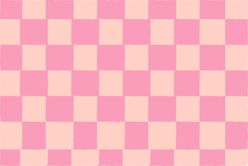 Playful pink checkerboard pattern