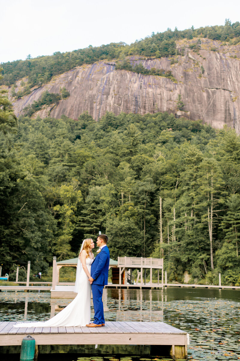 Western North Carolina bride and groom at Camp Merrie-Woode photography by Maddie Moore
