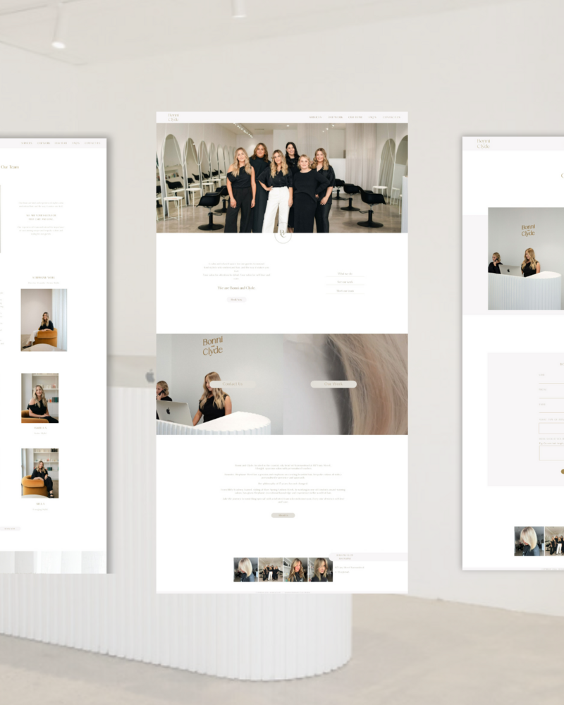 Affordable Website Design for a Hairdresser based in Warrnambool by website designer Coja Creative.