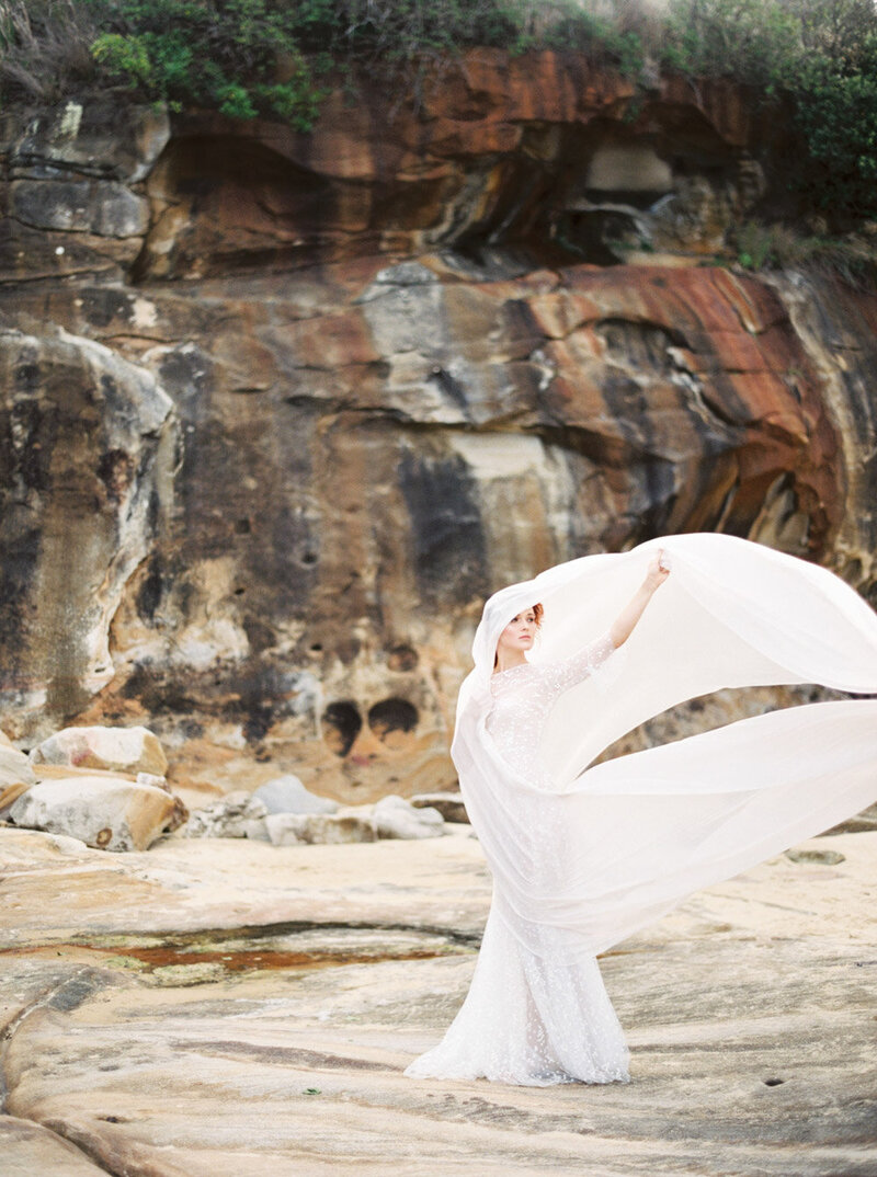 Sydney Fine Art Film Wedding Photographer Sheri McMahon - Sydney NSW Australia Beach Wedding Inspiration-00047