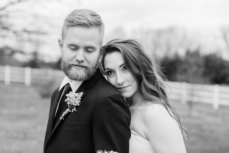 Virginia bride and groom on their wedding day