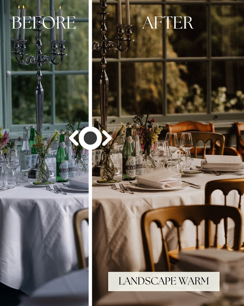 Presets by Emily Before and After - landscape warm