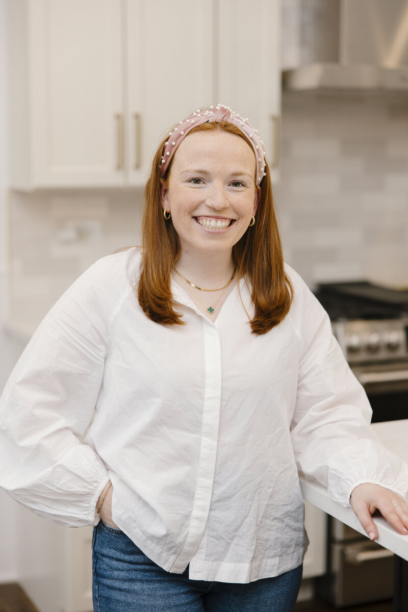 Woman smiling at camera