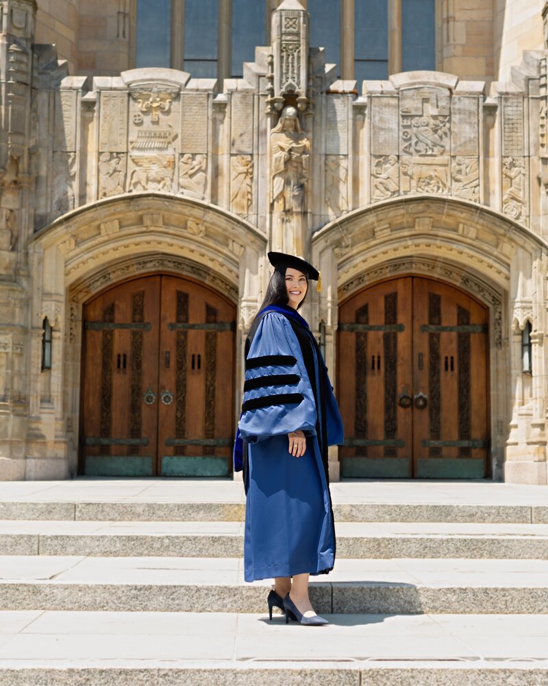 Yale PhD graduation photo
