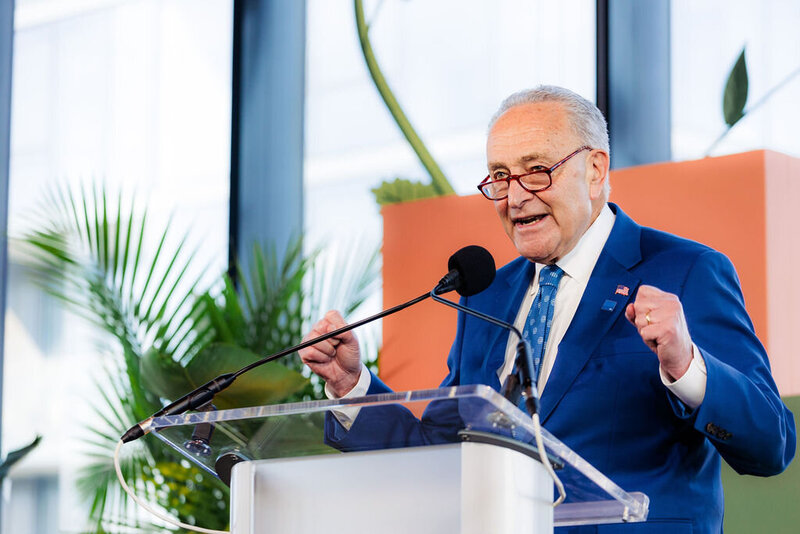 A man at a podium giving a speech