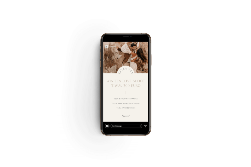 Elegante Instagram story templates voor fotograaf