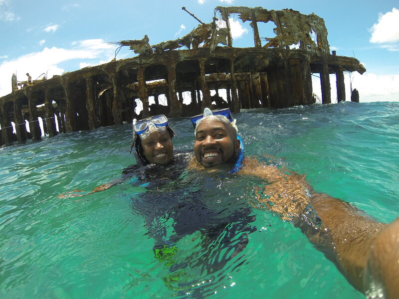 Snorking in Bimini Bahamas