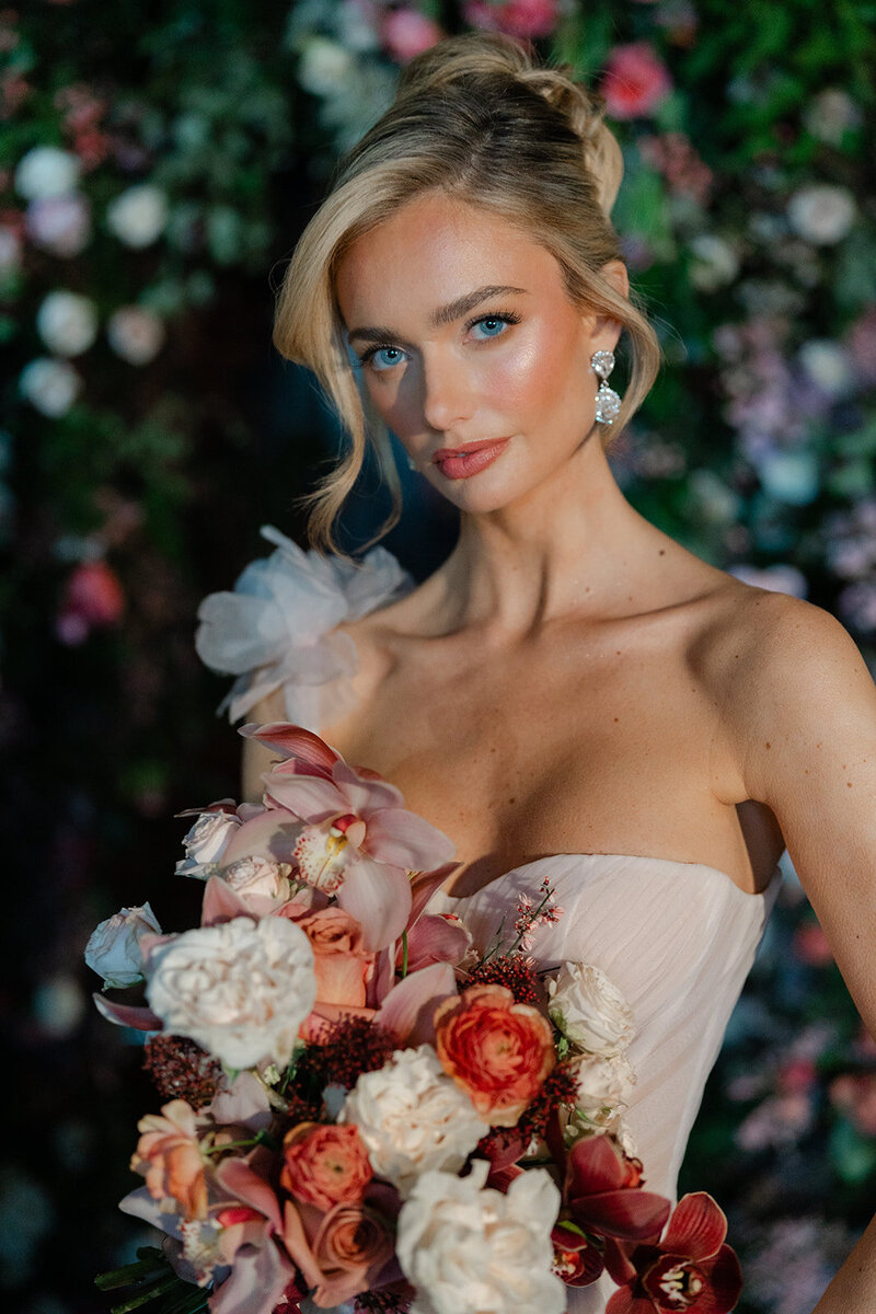 Bridal makeup for Galia Lahav