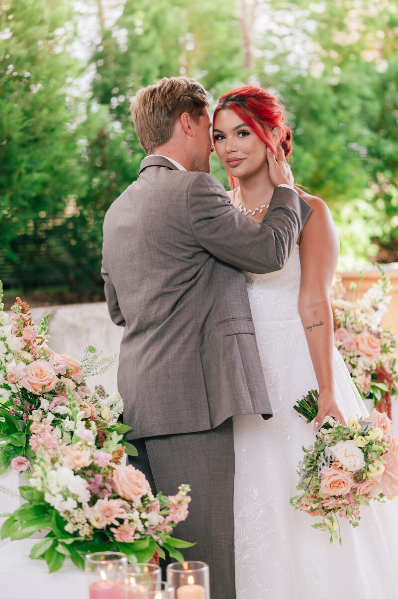 Luxury Makeup Artist Tina Barnes Applying Makeup To A Bride