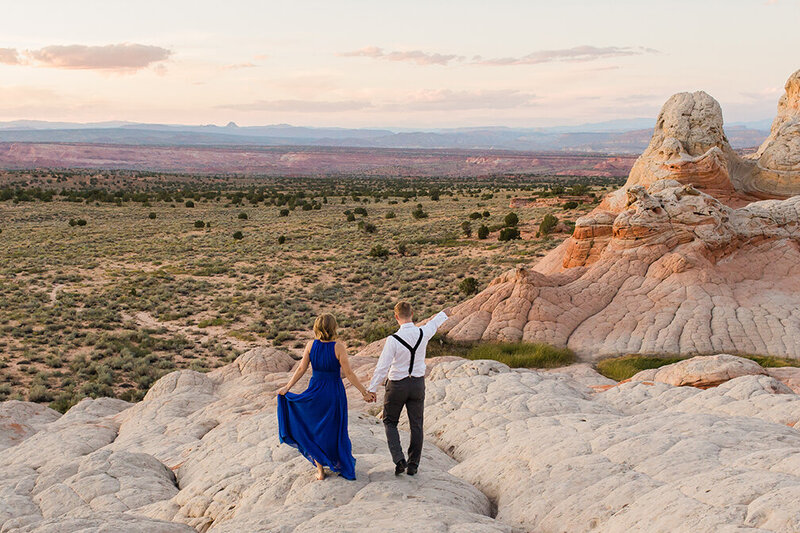 An adventurous engagement session in the Arizona wilderness