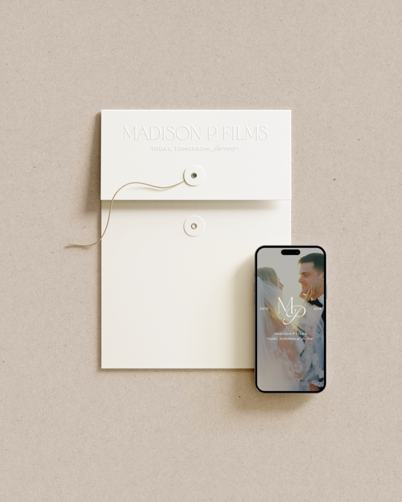 Boho photographer and videographer branding design.