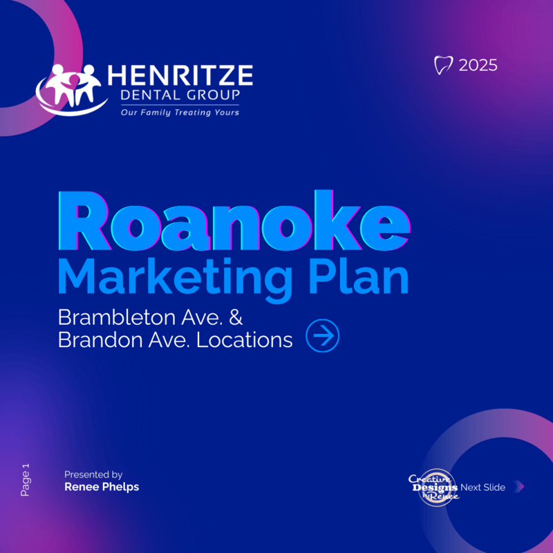 Creative-Designs-by-Renee_Renee Phelps_Henritze-Dental-Group_60-Day_Marketing-Plan_Pitch-Deck-Presentation