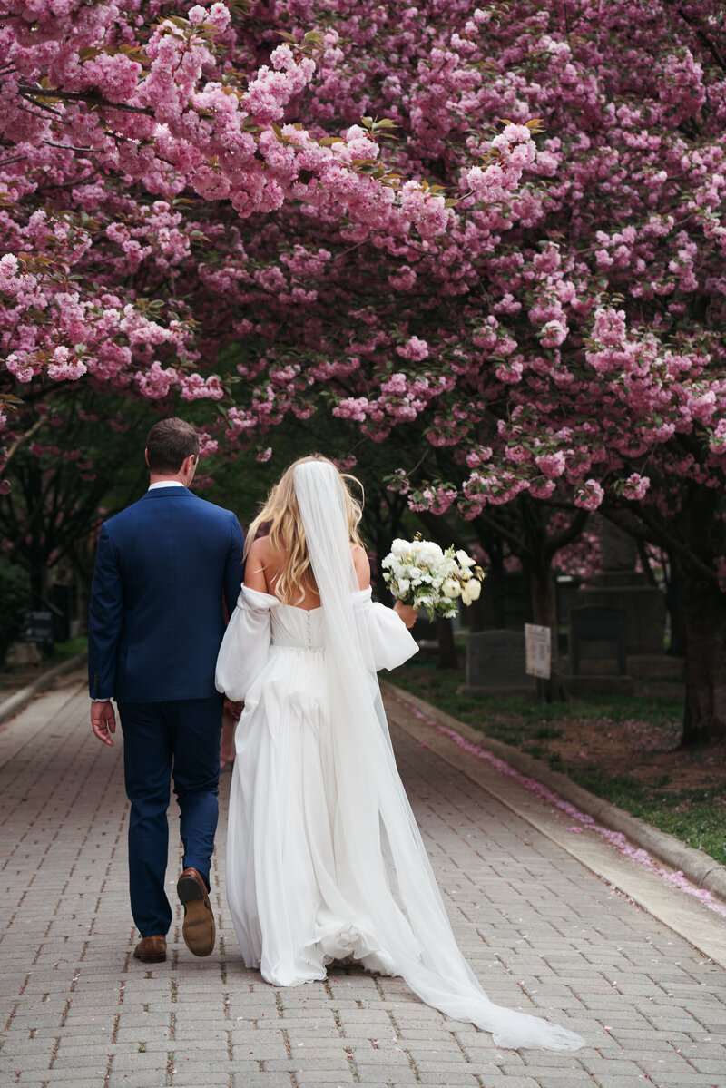 Kate Campbell Floral dc elopement cherry tree Karper Pictures