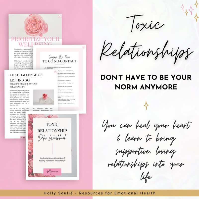 Toxic Relationship Detox Workbook Holly Soulie Emotional Health Shop3