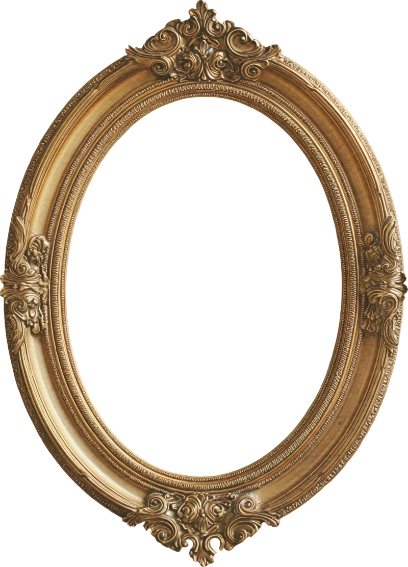 Golden Oval Frame