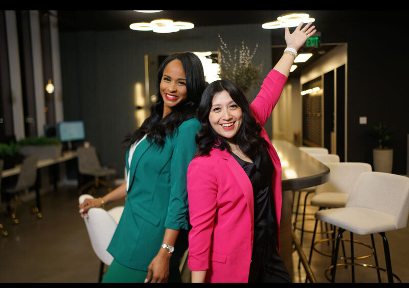 Founders and hosts of Money & Matters, Ashley Jenkins (left), and Sharlene Tullao (right)