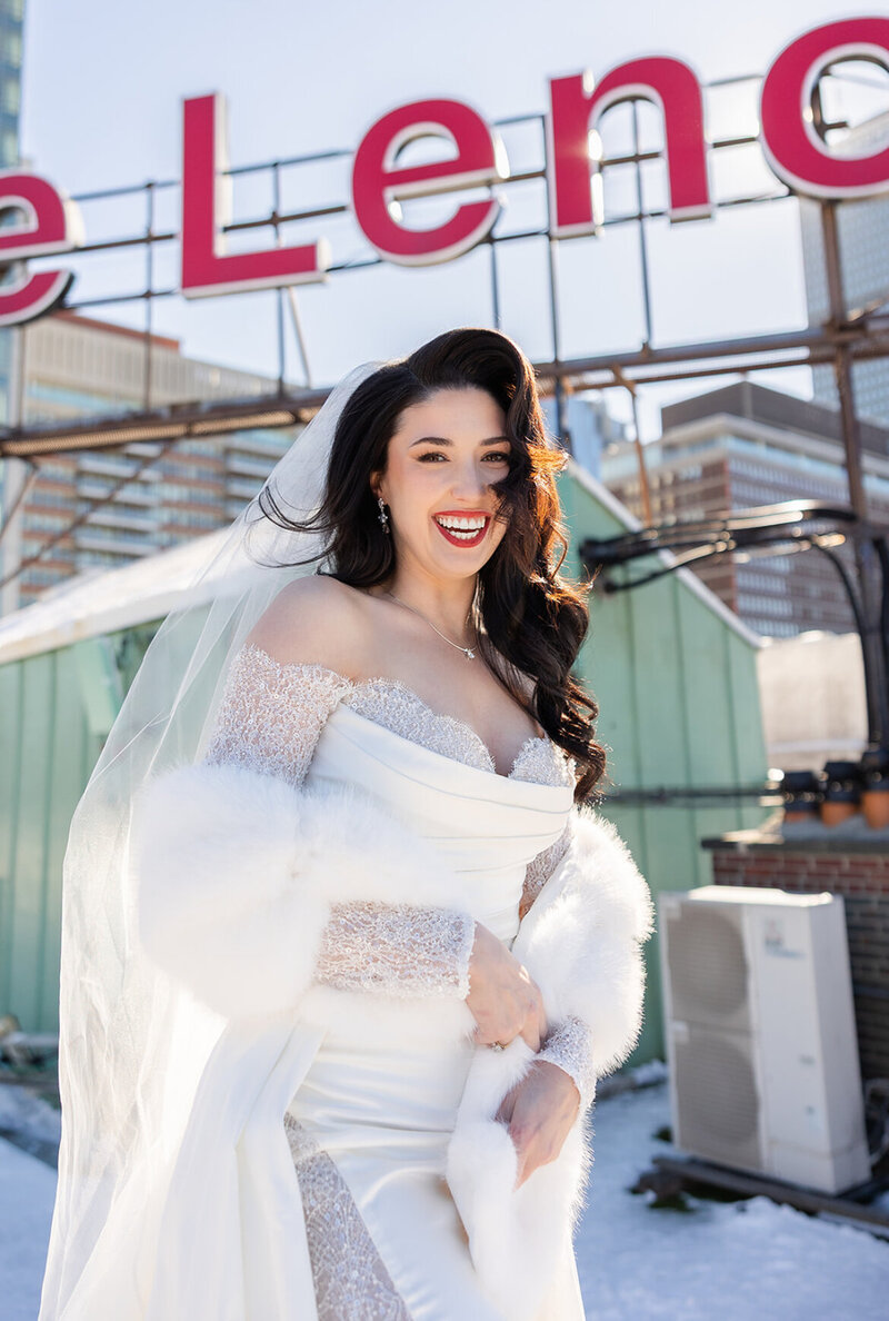 glam Boston wedding makeup