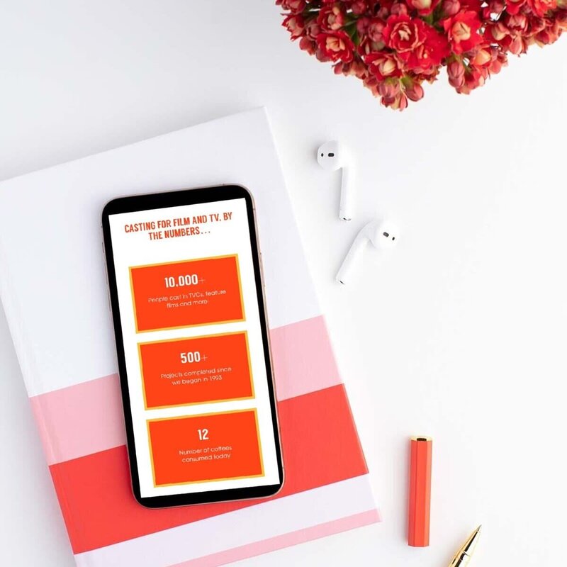 iPhone mockup chameleon casting wordpress design. Rachelle Deem Designs