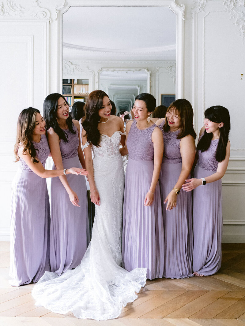 bridal party in Paris