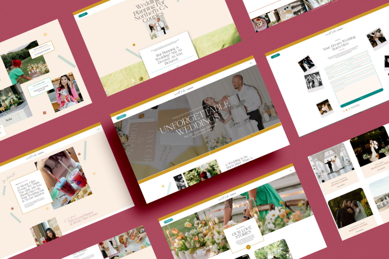 custom showit website design mockup by Palme Design Co