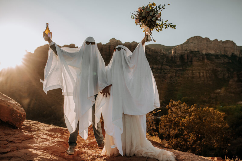 ghost challenge on their wedding day