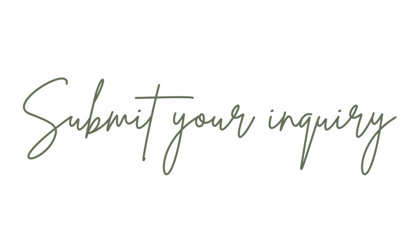 cursive writing that says submit inquiry