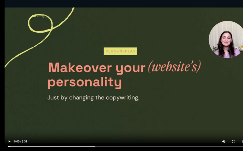 self paced copywriting course from makeover your websites personality 