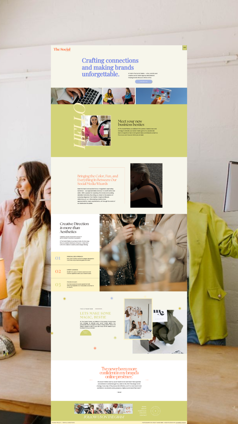 social media marketing management agency, branding, brand identity and website design, female agency and entrepreneur