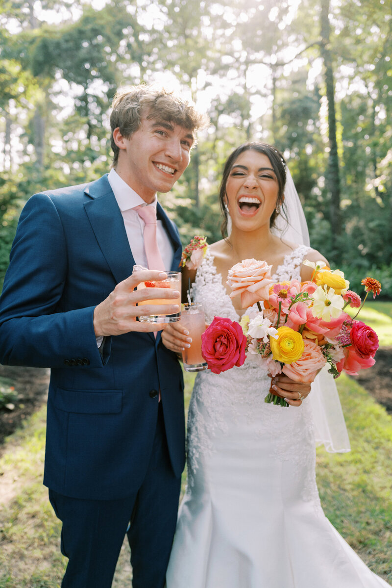 Bride holding Bouquet