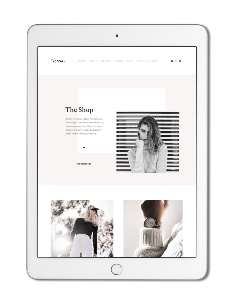 The Roar Showit Web Design Creative Website Business Template Ipad Tessa 5