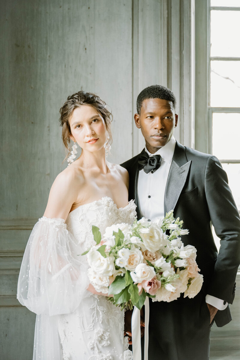 film photographer in newport ri captures stunning couple in historic mansion rhode island wedding venue