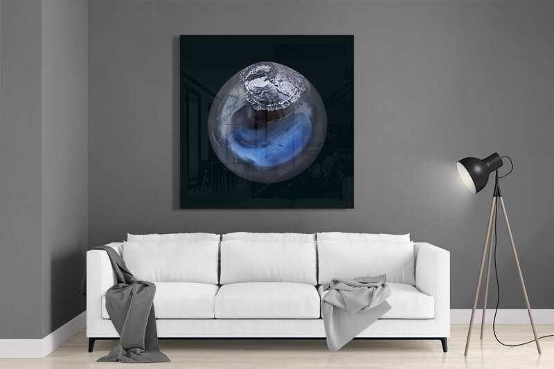 Fine Art featuring Project Stardust micrometeorite NMM 2752 Acrylic and Aluminum Panel Rm 1