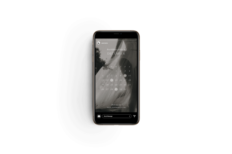 Elegante Instagram story templates voor fotograaf