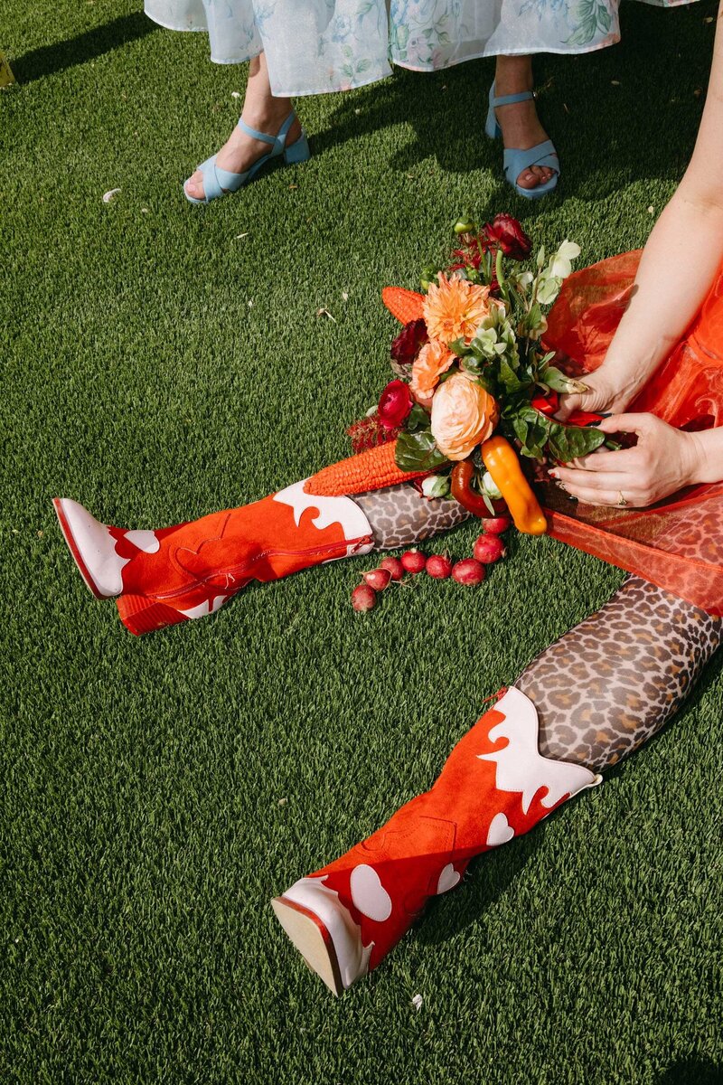 A woman lounging back on a couch.