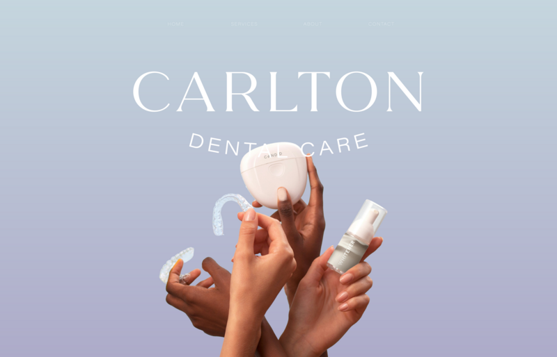 Carlton Dental Care brand design, signage design and website design