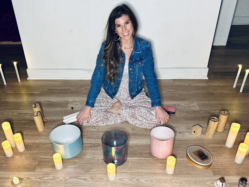 Erika Peterson will be providing song and sound bath with alchemy bowls