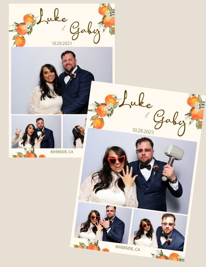 Custom photo booth template.