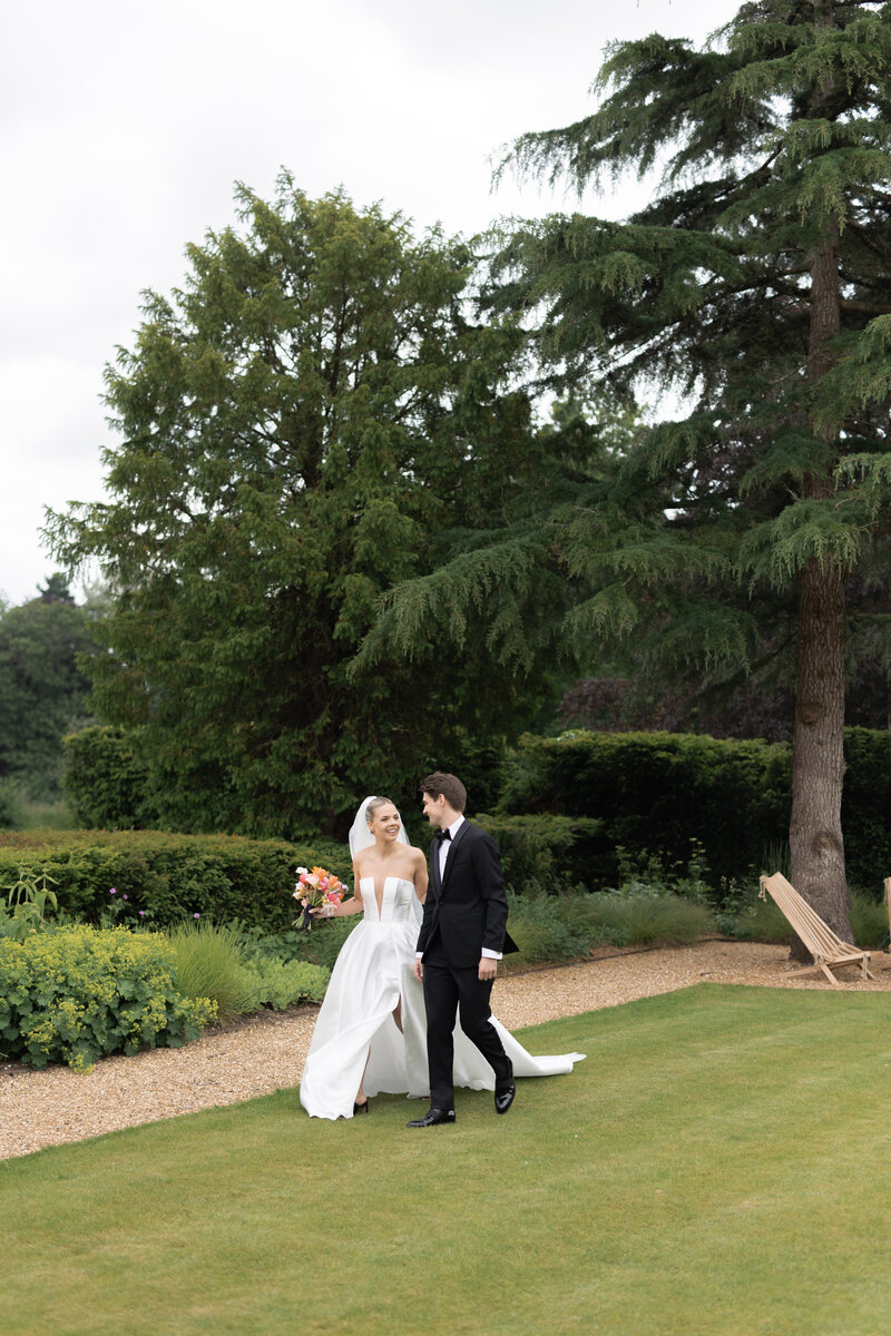 Couple portrait at Kin House, Wiltshire