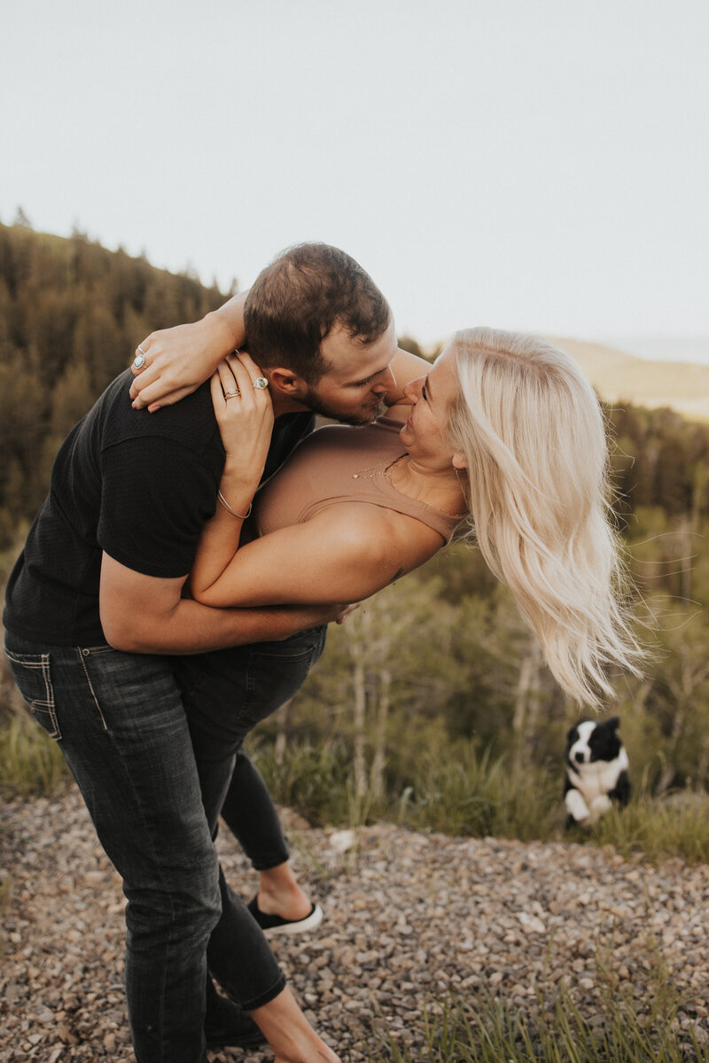 jackson wyoming mountain engagement