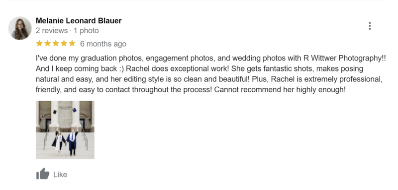 R Wittwer Photography google review
