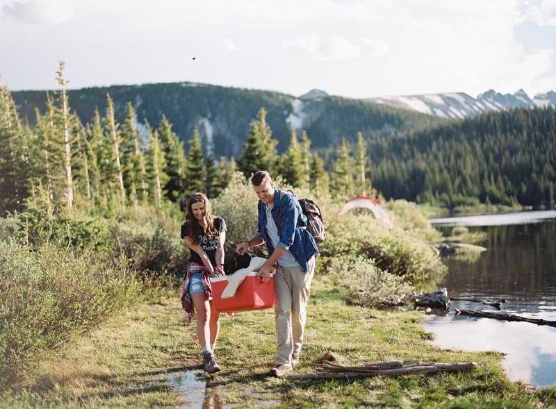 Colorado adventure engagement photo
