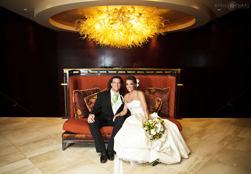 Ritz-Carlton-Chihuly-Sculpture-Wedding-Photo-at-Denver-CO-Wedding-Venue