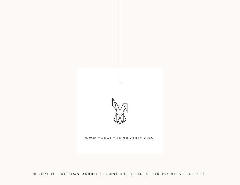 Plume & Flourish Brand Identity Style Guide_Back page