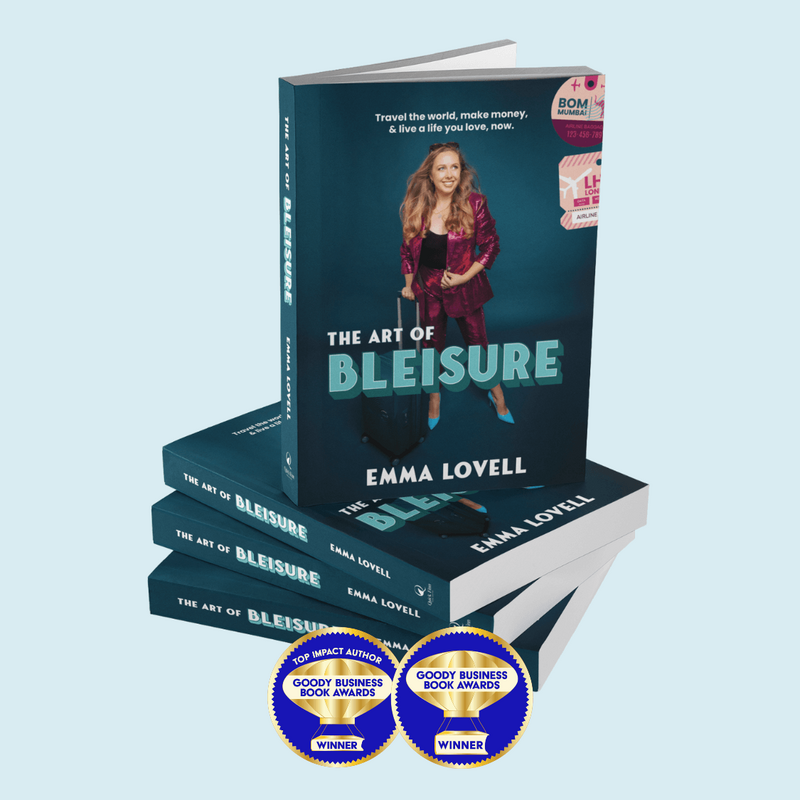 Emma Lovell - Award-winning Bookcover for The Art of Bleisure