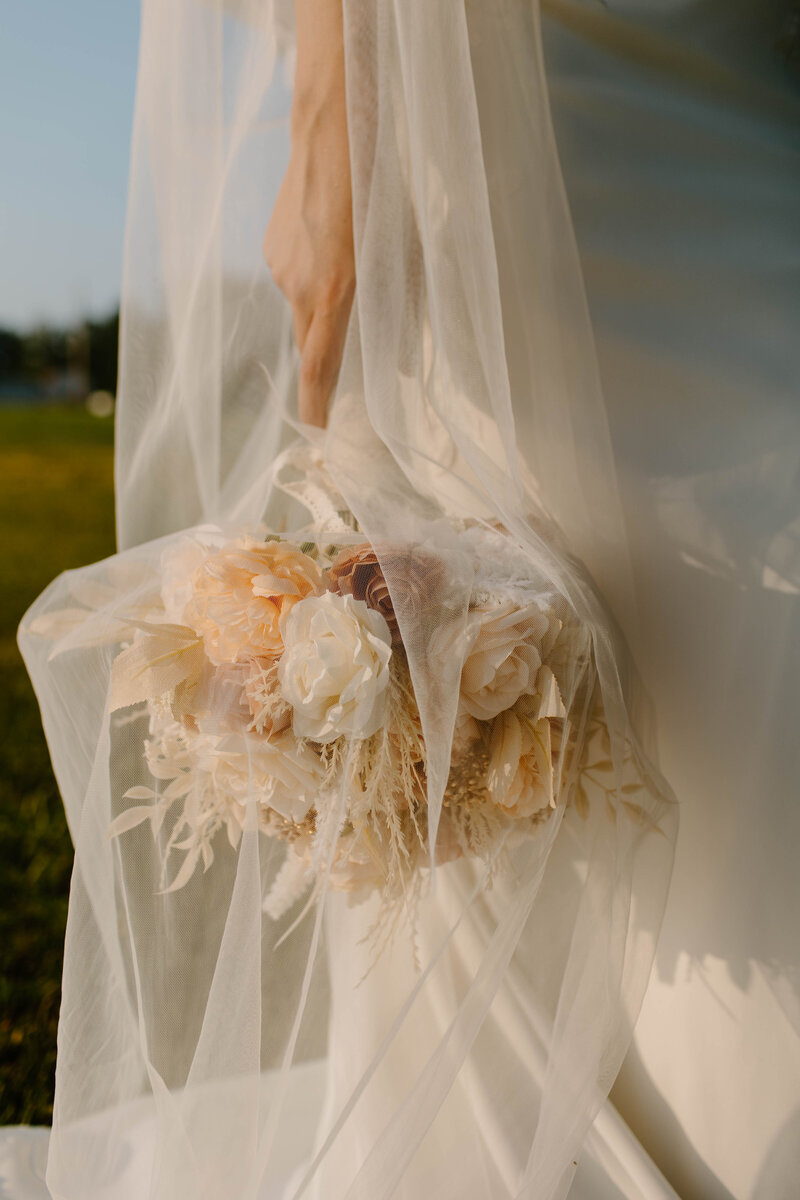 Bridal bouquet detail Carmel wedding photographer


