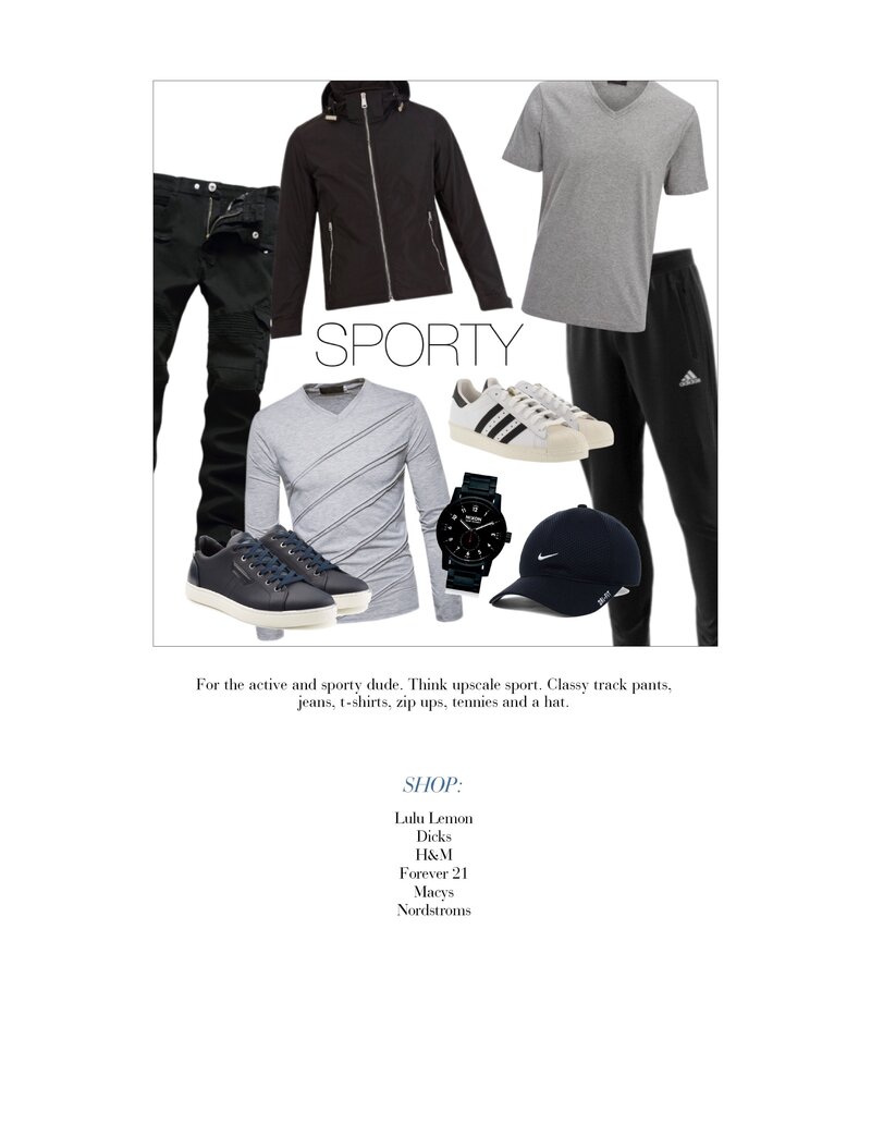 style guide 36 guys sporty